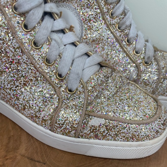 Christian louboutin Bip Bip glitter high top sneakers 38 - Picture 5 of 12